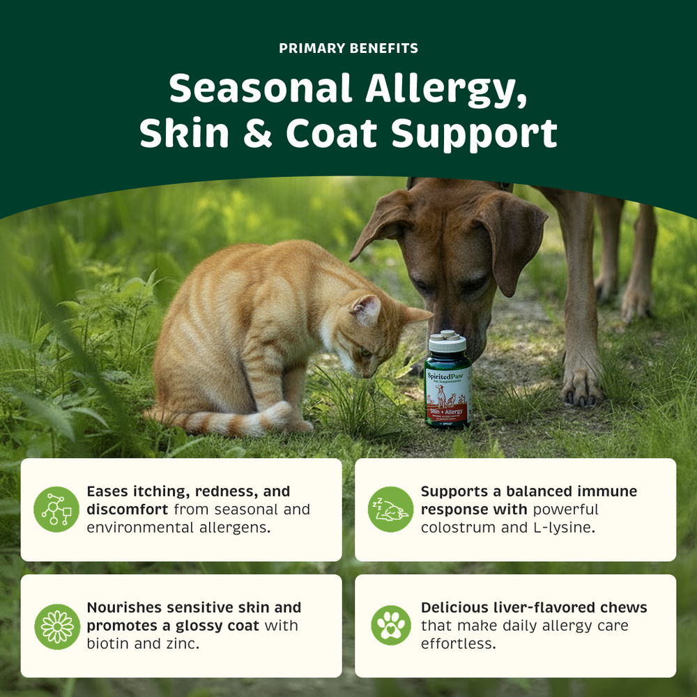Skin + Allergy product benefits.