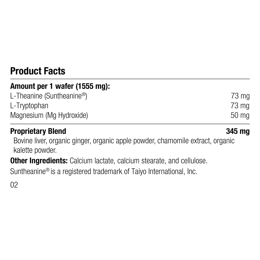 Product facts label with ingredient details on a white background