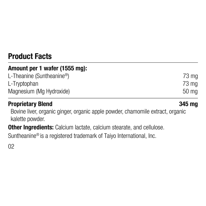 Product facts label with ingredient details on a white background